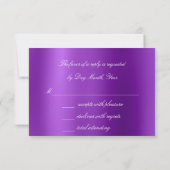 Glitter Violet Amethyst Gold RSVP Krystal A Kaartje (Achterkant)