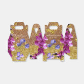 Glitter Violets Moderne Weddenbox Bedankdoosjes (Uitgevouwen)