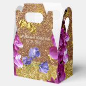 Glitter Violets Moderne Weddenbox Bedankdoosjes (Geopend)