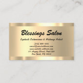 Glitter VIP Gold Lijst Event Planner Luminous Busi Visitekaartje (Achterkant)