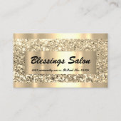 Glitter VIP Gold Lijst Event Planner Luminous Busi Visitekaartje (Voorkant)