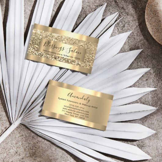 Glitter VIP Gold Lijst Event Planner Luminous Busi Visitekaartje
