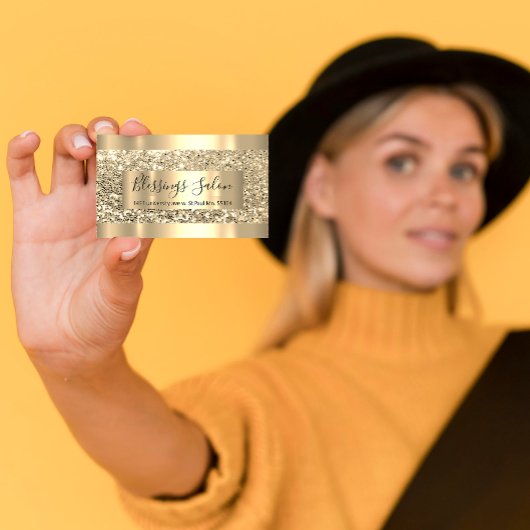 Glitter VIP Gold Lijst Event Planner Luminous Busi Visitekaartje