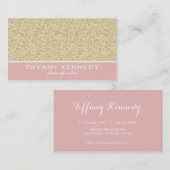 Glitter visitekaartje/make-up artistieke zaken visitekaartje (Voorkant / Achterkant)