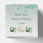 Glitter Vissen & Groene Glitter Verjaardag Bedankdoosjes (Bovenkant)