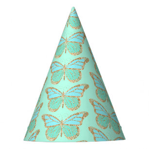Glitter Vlinder Feesthoed Feesthoedjes