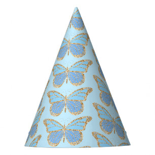 Glitter Vlinder Feesthoed Feesthoedjes