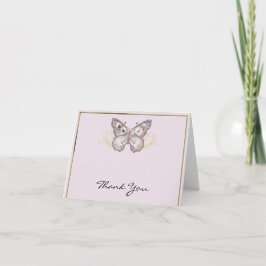 Glitter Vlinder op Lavendel Bedankt