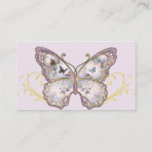 Glitter vlinder op lavendel trouwplaats kaarten plaatskaartje (Achterkant)