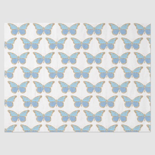 Glitter Vlinders Serie Design 4 Tissuepapier (Voorkant)