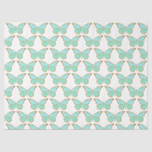 Glitter Vlinders Serie Design 6 Tissuepapier (Voorkant)