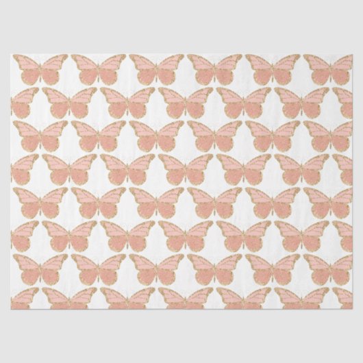 Glitter Vlinders Serie Ontwerp 3 Tissuepapier (Voorkant)