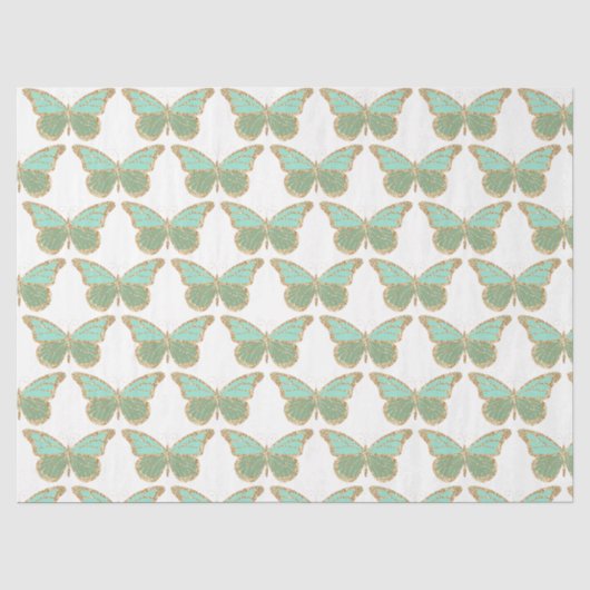 Glitter Vlinders Serie Ontwerp 5 Tissuepapier (Voorkant)