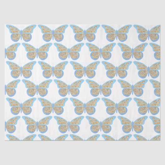Glitter Vlinders Serie Ontwerp 8 Tissuepapier (Voorkant)