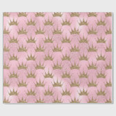 Glitter voor goud en roze cadeaupapier (Vlak)