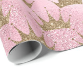 Glitter voor goud en roze cadeaupapier (Rol Hoek)