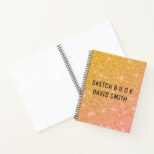 Glitter voor goud en roze notitieboek (Binnen)