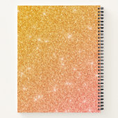 Glitter voor goud en roze notitieboek (Achterkant)