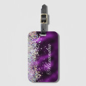 Glitter voor holografisch geblazen luxe bagagelabel (Voorkant (verticaal))