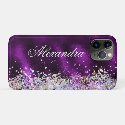 Glitter voor holografisch geblazen luxe Case-Mate iPhone case (Achterkant (horizontaal))