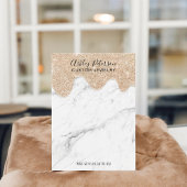 Glitter voor marmer druppelt sieroorbellen visitekaartje