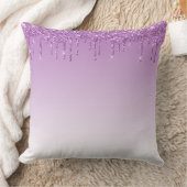 Glitter voor persoonlijk Paars uitdrijven Kussen (Deken)