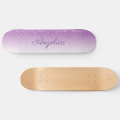 Glitter voor persoonlijk Paars uitdrijven Skateboard (Horizontaal)