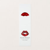 Glitter voor rood en zwart fotografisch hart visitekaartje (Buitenkant ongevouwen)