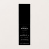 Glitter voor rood en zwart fotografisch hart visitekaartje (Binnenkant ongevouwen)