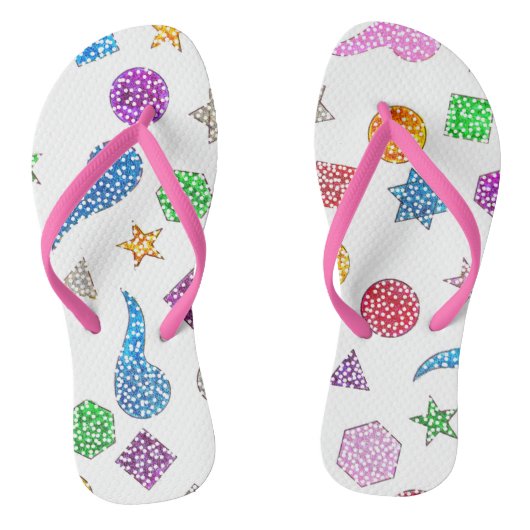 Glitter Vormen Dames Slippers Teenslippers (Voetbed)
