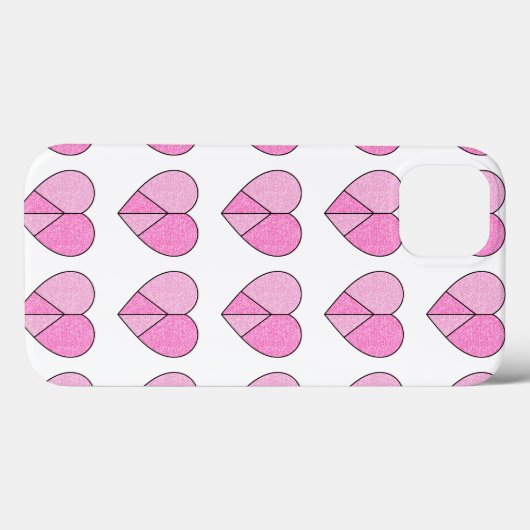 Glitter Vredesteken Harten Case-Mate iPhone Case (Achterkant (horizontaal))