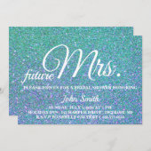 Glitter Vrijgezellenfeest future Mrs. Kaart (Voorkant / Achterkant)