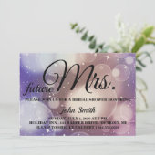 Glitter Vrijgezellenfeest future Mrs. Kaart (Staand voorkant)