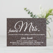 Glitter Vrijgezellenfeest future Mrs. Kaart (Staand voorkant)