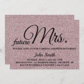 Glitter Vrijgezellenfeest future Mrs. Kaart (Voorkant / Achterkant)