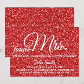 Glitter Vrijgezellenfeest future Mrs. Kaart (Voorkant / Achterkant)