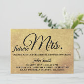 Glitter Vrijgezellenfeest future Mrs. Kaart (Staand voorkant)