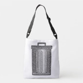 Glitter Vuilnisbak Crossbody Tas (Achterkant)