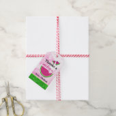 Glitter watermeloen dank je Gift Tag Cadeaulabel (Met Touw)