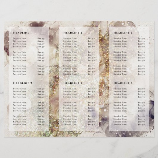 Glitter waterverf en folie (Achterkant)