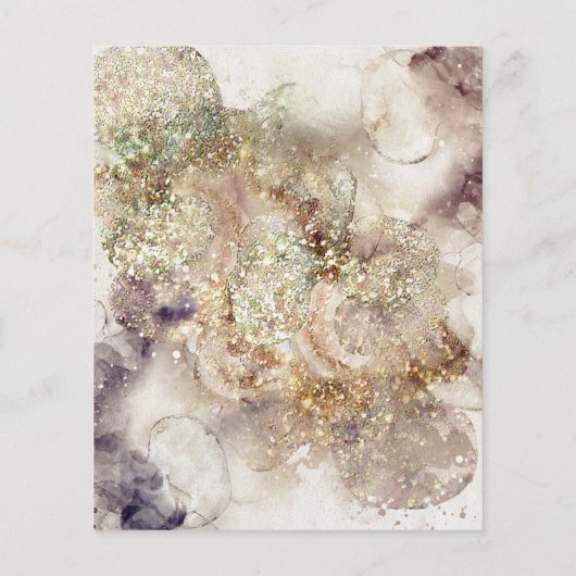 Glitter Waterverf en Folie Flyer (Achterkant)