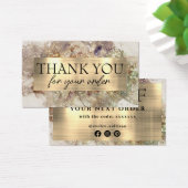 Glitter waterverf en folie kortingskaart visitekaartje (Bureau)