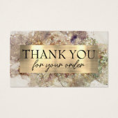 Glitter waterverf en folie kortingskaart visitekaartje (Voorkant)