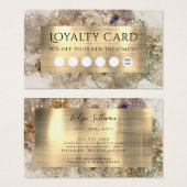 Glitter Waterverf en Folie Loyaliteit Kaart (Voorkant /achterkant)