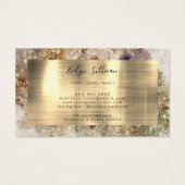 Glitter Waterverf en Folie Loyaliteit Kaart (Achterkant)