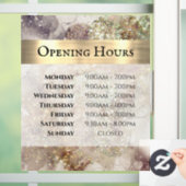 Glitter Waterverf en Folie Openingstijden Raamsticker (Huis)