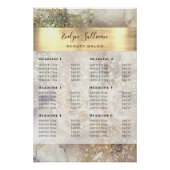 Glitter Waterverf en Folie prijslijst Glossy Perfect Poster (Voorkant)