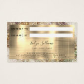 Glitter Waterverf en Folie Verwijzing Kaart (Achterkant)