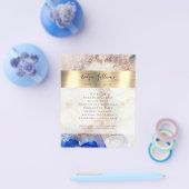 Glitter Waterverf en Gold Foil Flyer (Enkel)