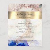 Glitter Waterverf en Gold Foil Flyer (Voorkant)